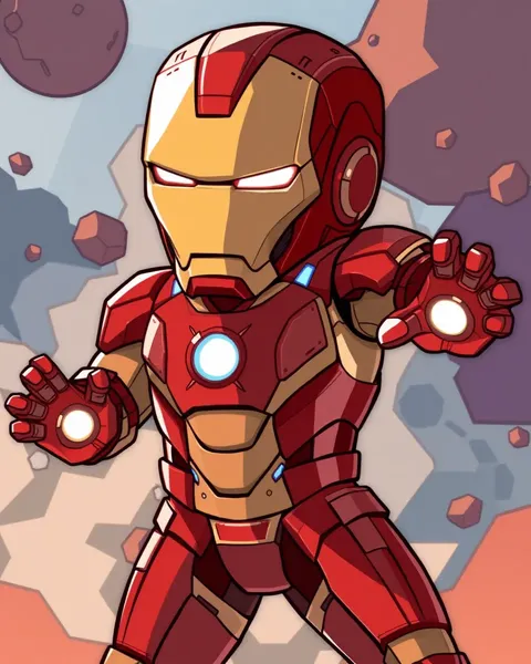 Cartoon Images of Iron Man