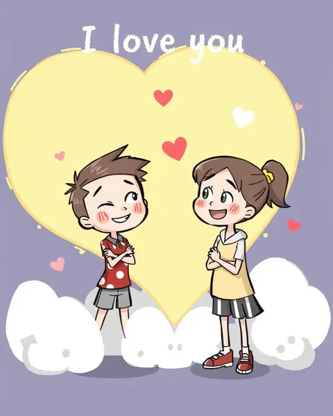 Cartoon Images of Love and Affection