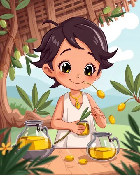 Cartoon Images of Olive Oil Exist