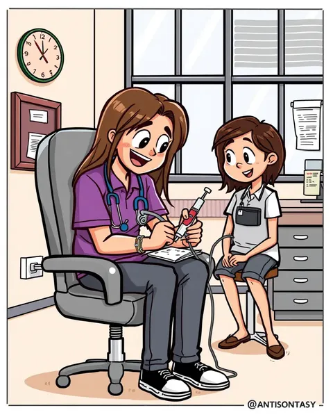 Cartoon Images of Phlebotomy Equipment and Supplies