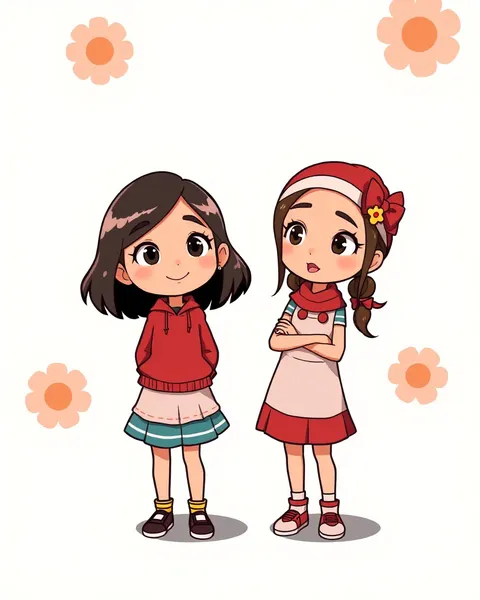 Cartoon Images of Sisters Unite