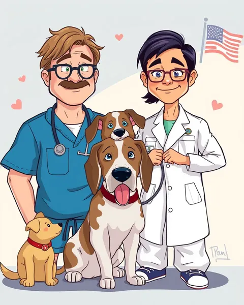 Cartoon Images of Veterinarians Only