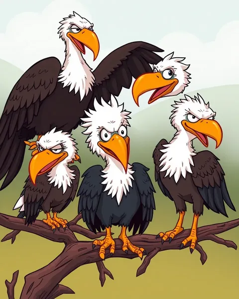 Cartoon Images of Vultures