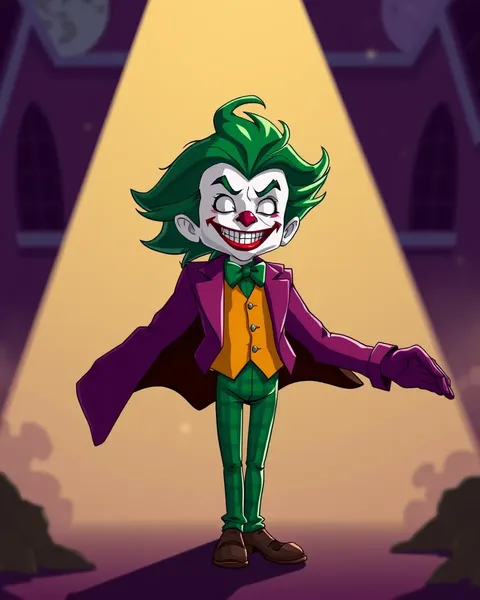 Cartoon Images of the Joker's Mayhem