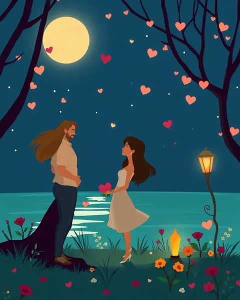 Cartoon Images with Romantic Themes Inspire Emotional Connection