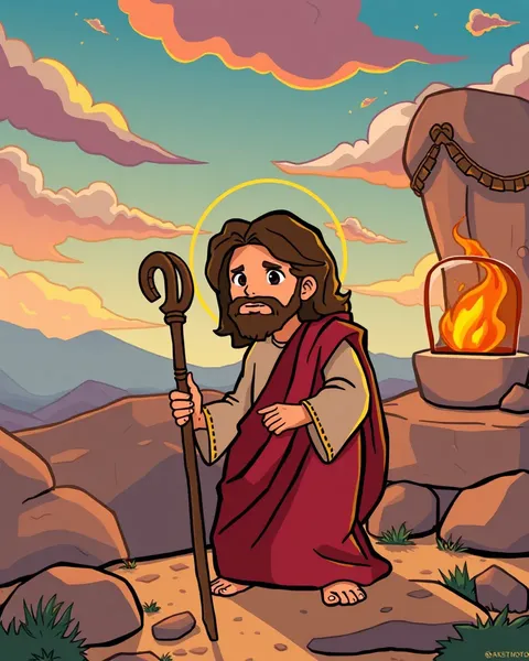 Cartoon Jesus Pictures Can Be Used in Worship