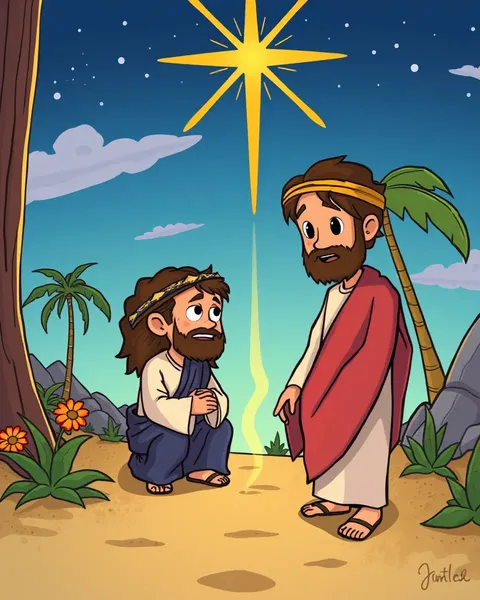 Cartoon Jesus Pictures Used in Educational Settings