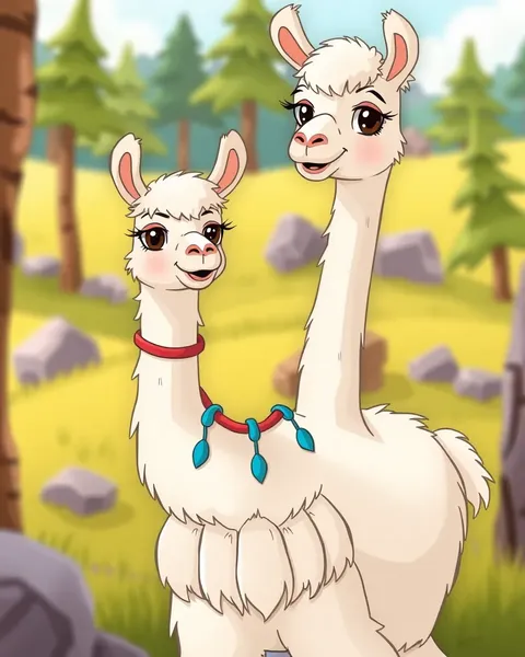 Cartoon Llama Pictures: Whimsical and Playful Creations