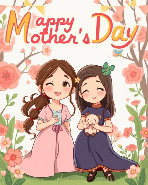 Cartoon Mothers Day Images for Happy Occasion