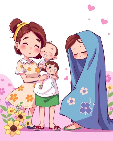 Cartoon Mothers Day Images with Beautiful Quotes