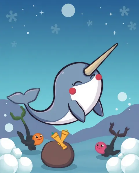 Cartoon Narwhal Pictures Unveiled for Your Amusement