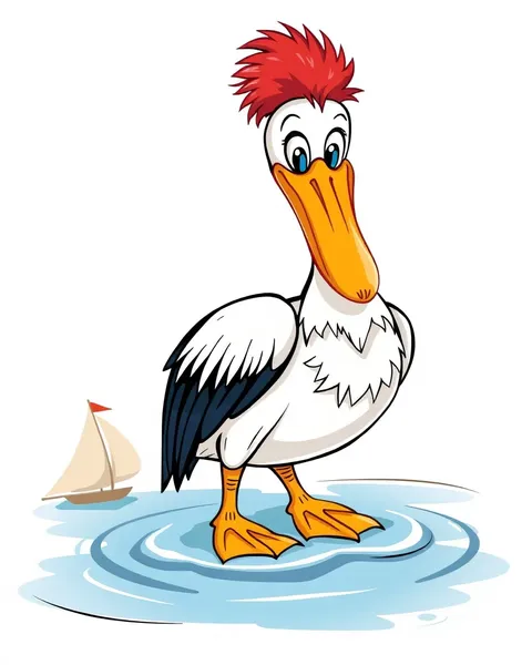 Cartoon Pelican Images: Playful Cartoon Pelican Images