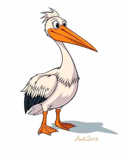 Cartoon Pelican Images: Whimsical Cartoon Pelican Images