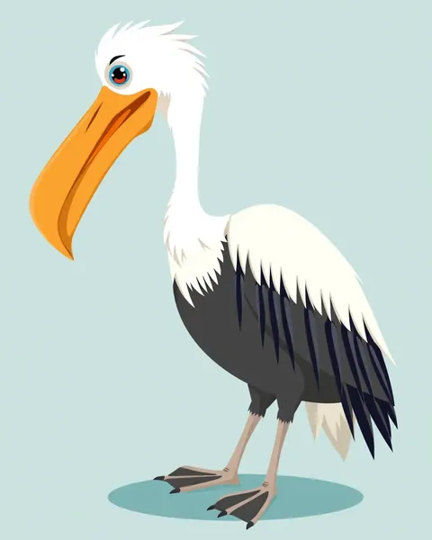 Cartoon Pelican Pictures: Colorful Cartoon Pelican Pictures Display