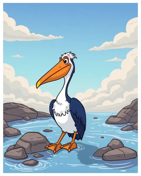 Cartoon Pelican Pictures: Delightful Cartoon Pelican Pictures Showcase