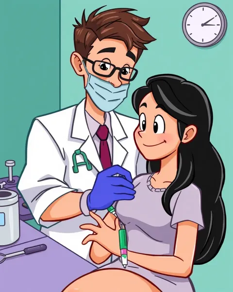 Cartoon Phlebotomy Pictures for Medical Illustration