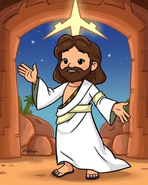 Cartoon Picture of Jesus Christ