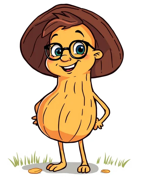 Cartoon Picture of a Peanut