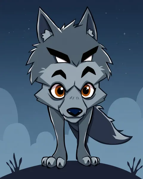 Cartoon Picture of a Werewolf