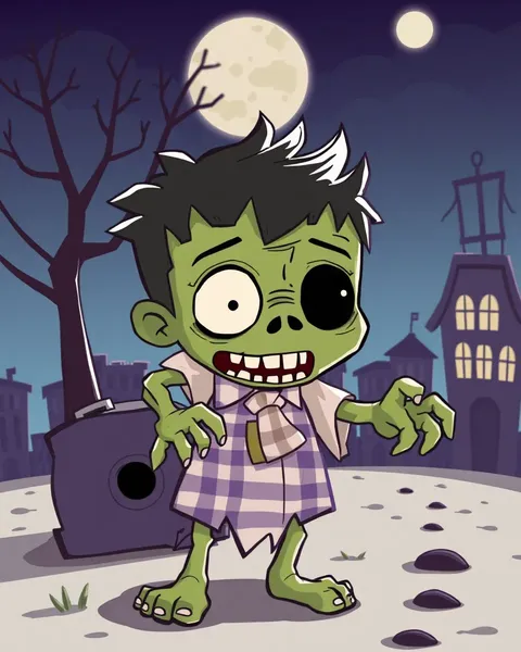 Cartoon Picture of a Zombie's Smile