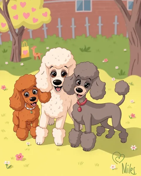 Cartoon Pictures Featuring Poodles