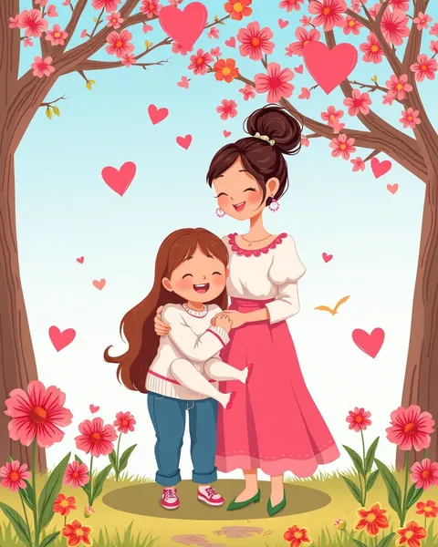 Cartoon Pictures for Mothers Day Celebration