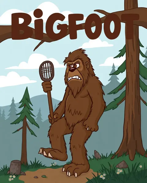 Cartoon Pictures of Bigfoot's Legend