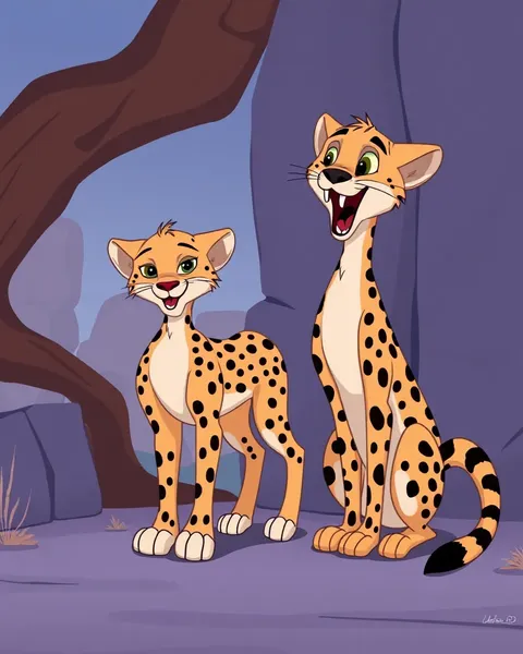 Cartoon Pictures of Cheetahs