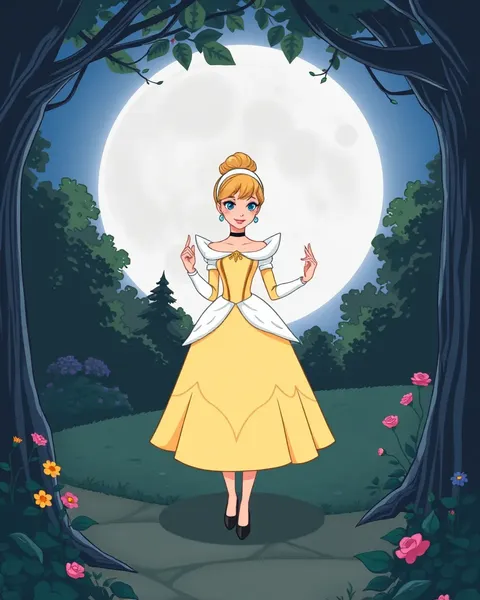 Cartoon Pictures of Cinderella's Fairy Tale