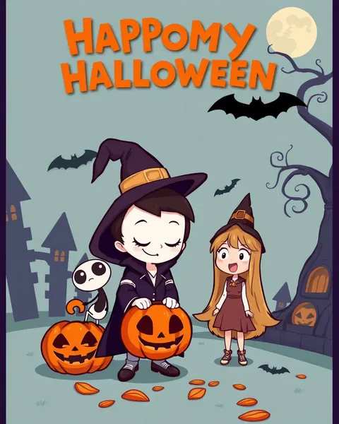 Cartoon Pictures of Halloween Parties and Celebrations