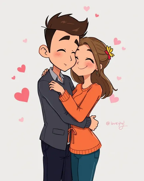 Cartoon Pictures of My Heartfelt Love