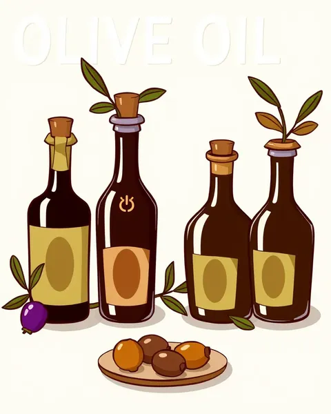 Cartoon Pictures of Olive Oil Love