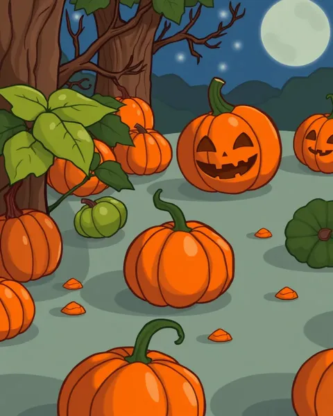 Cartoon Pictures of Pumpkins and More