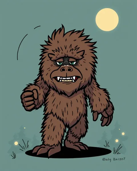 Cartoon Pictures of Sasquatch in Animation