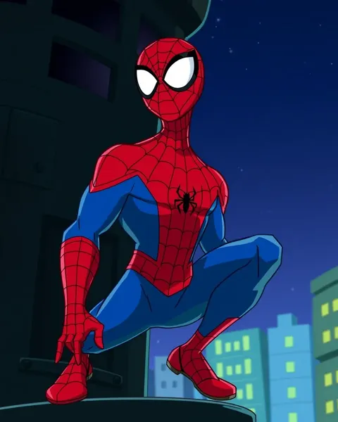 Cartoon Pictures of Spider-Man Character