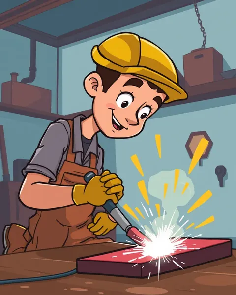 Cartoon Pictures of Welding Processes Explained