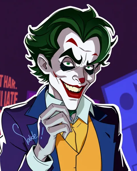 Cartoon Pictures of the Joker Revealed