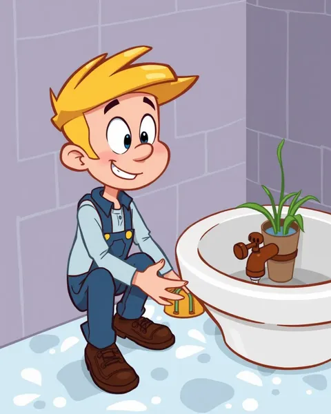 Cartoon Plumbing Images: Humorous Representations of Water Flow