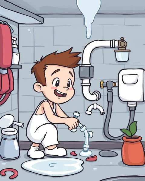 Cartoon Plumbing Images: Jovial Representations of Plumbing Hoses