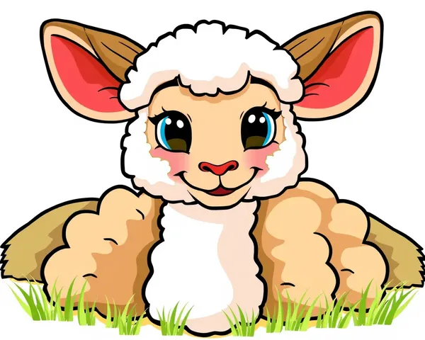 Cartoon Sheep Ears Clip Art PNG