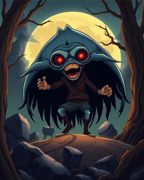 Cartoon Skinwalker Images Bring Folklore to Life