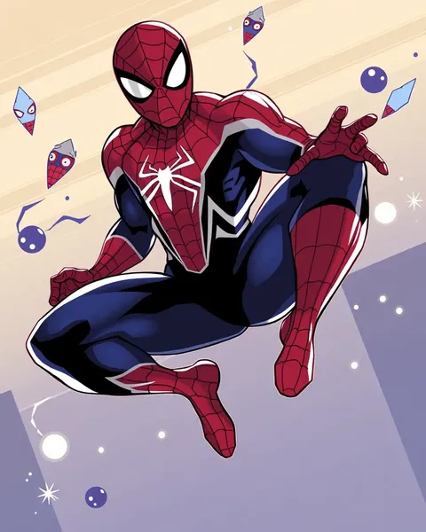 Cartoon Spiderman Images with Cityscape Background