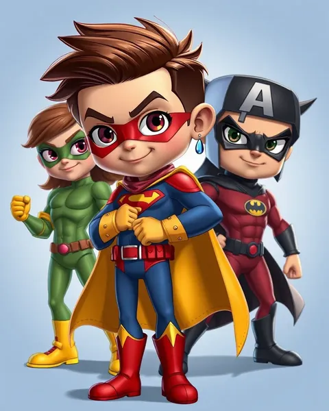 Cartoon Superheroes Picture Gallery