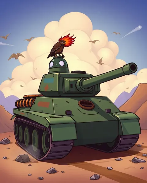 Cartoon Tank Images for Animated Series