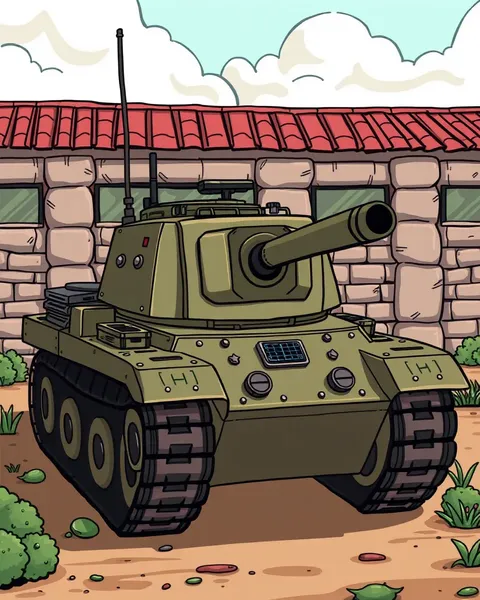 Cartoon Tank Images for Kids' Entertainment