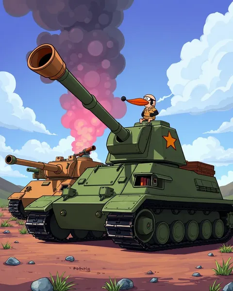 Cartoon Tanks Pictures: Humorous War Machine Caricatures