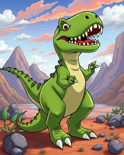 Cartoon Trex Images with Funny and Humorous Characters