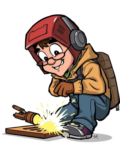 Cartoon Welder Images: Welder's Cartoon Images Showcase