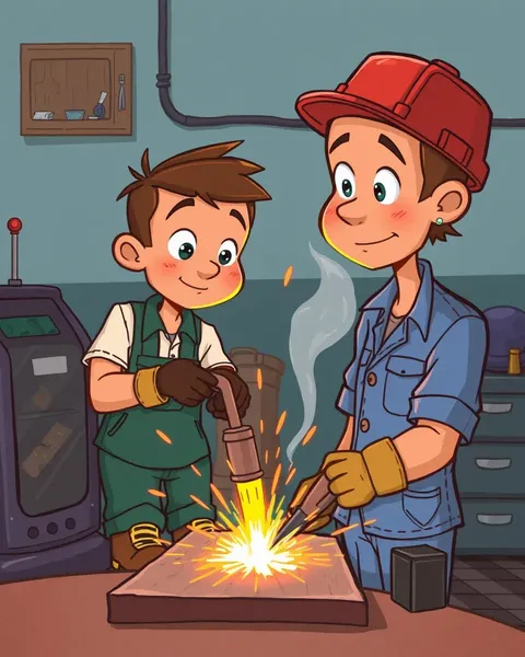 Cartoon Welding Pictures for Engineering Inspiration