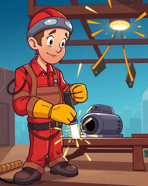 Cartoon Welding Pictures for Technical Training